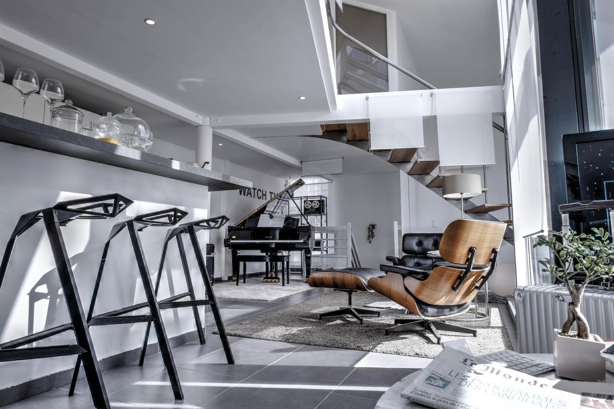 Beautiful Loft 130M2 Sun And Free Parking Ok 1M95 Leilighet La Garenne-Colombes Eksteriør bilde
