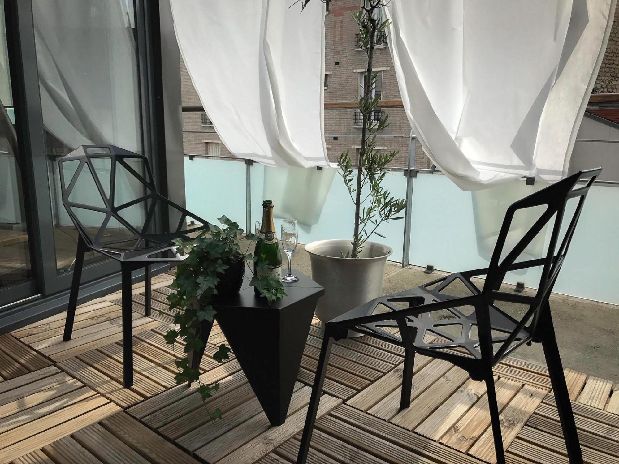 Beautiful Loft 130M2 Sun And Free Parking Ok 1M95 Leilighet La Garenne-Colombes Eksteriør bilde